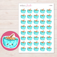 I-16054 planner sticker sheet with enlarged sticker detail