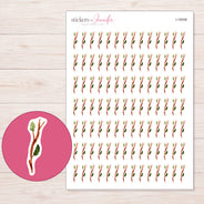 I-16058 planner sticker sheet with enlarged sticker detail