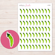 I-16065 planner sticker sheet with enlarged sticker detail