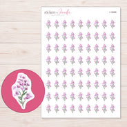 I-16066 planner sticker sheet with enlarged sticker detail