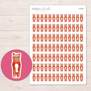 I-16156 planner sticker sheet with enlarged sticker detail
