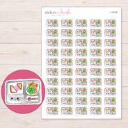 I-16158 planner sticker sheet with enlarged sticker detail