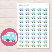 I-16163 planner sticker sheet with enlarged sticker detail