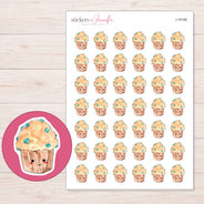 I-16166 planner sticker sheet with enlarged sticker detail