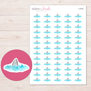I-16180 planner sticker sheet with enlarged sticker detail