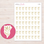 I-16258 planner sticker sheet with enlarged sticker detail