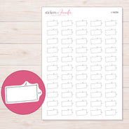 I-16259 planner sticker sheet with enlarged sticker detail