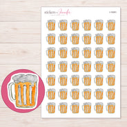 I-16281 planner sticker sheet with enlarged sticker detail