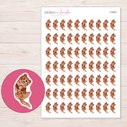 I-16284 planner sticker sheet with enlarged sticker detail