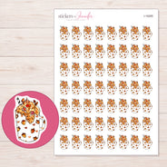 I-16285 planner sticker sheet with enlarged sticker detail