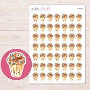 I-16286 planner sticker sheet with enlarged sticker detail