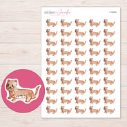 I-16292 planner sticker sheet with enlarged sticker detail