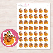 I-16293 planner sticker sheet with enlarged sticker detail