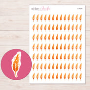 I-16297 planner sticker sheet with enlarged sticker detail