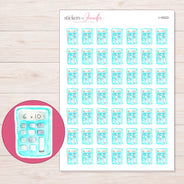 I-16323 planner sticker sheet with enlarged sticker detail