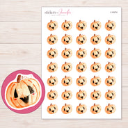 I-16374 planner sticker sheet with enlarged sticker detail