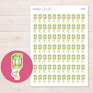 I-16379 planner sticker sheet with enlarged sticker detail