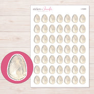 I-16393 planner sticker sheet with enlarged sticker detail