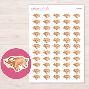 I-16396 planner sticker sheet with enlarged sticker detail
