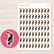 I-16492 planner sticker sheet with enlarged sticker detail