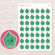 I-16494 planner sticker sheet with enlarged sticker detail