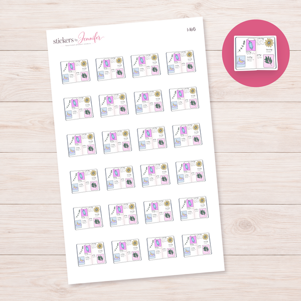 Decorated Weekly Planner Planner Stickers | I-165
