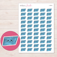 I-16510 planner sticker sheet with enlarged sticker detail