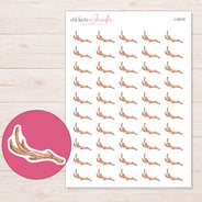 I-16516 planner sticker sheet with enlarged sticker detail