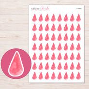 I-16551 planner sticker sheet with enlarged sticker detail