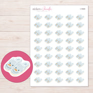 I-16560 planner sticker sheet with enlarged sticker detail