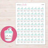 I-16566 planner sticker sheet with enlarged sticker detail