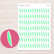 I-16570 planner sticker sheet with enlarged sticker detail