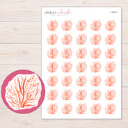 I-16571 planner sticker sheet with enlarged sticker detail