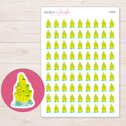 I-16579 planner sticker sheet with enlarged sticker detail