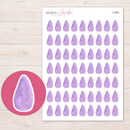 I-16583 planner sticker sheet with enlarged sticker detail