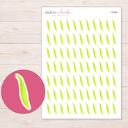 I-16586 planner sticker sheet with enlarged sticker detail