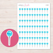 I-16625 planner sticker sheet with enlarged sticker detail