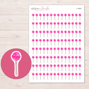 I-16633 planner sticker sheet with enlarged sticker detail