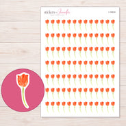 I-16634 planner sticker sheet with enlarged sticker detail