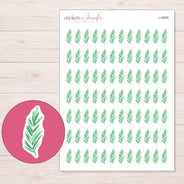 I-16650 planner sticker sheet with enlarged sticker detail