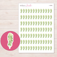 I-16658 planner sticker sheet with enlarged sticker detail