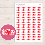 I-16689 planner sticker sheet with enlarged sticker detail