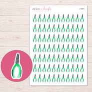I-16691 planner sticker sheet with enlarged sticker detail