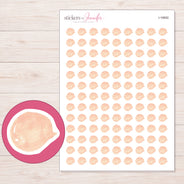 I-16692 planner sticker sheet with enlarged sticker detail