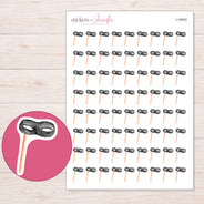 I-16693 planner sticker sheet with enlarged sticker detail