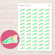 I-16701 planner sticker sheet with enlarged sticker detail