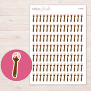 I-16704 planner sticker sheet with enlarged sticker detail