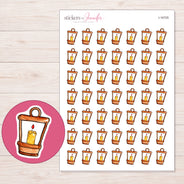 I-16725 planner sticker sheet with enlarged sticker detail