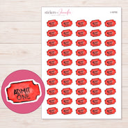 I-16755 planner sticker sheet with enlarged sticker detail