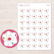 I-16758 planner sticker sheet with enlarged sticker detail